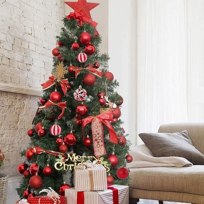 6PCS Boule De Noël Décoration Arbre Sapin De Noël Or Wir8 - Cdiscount