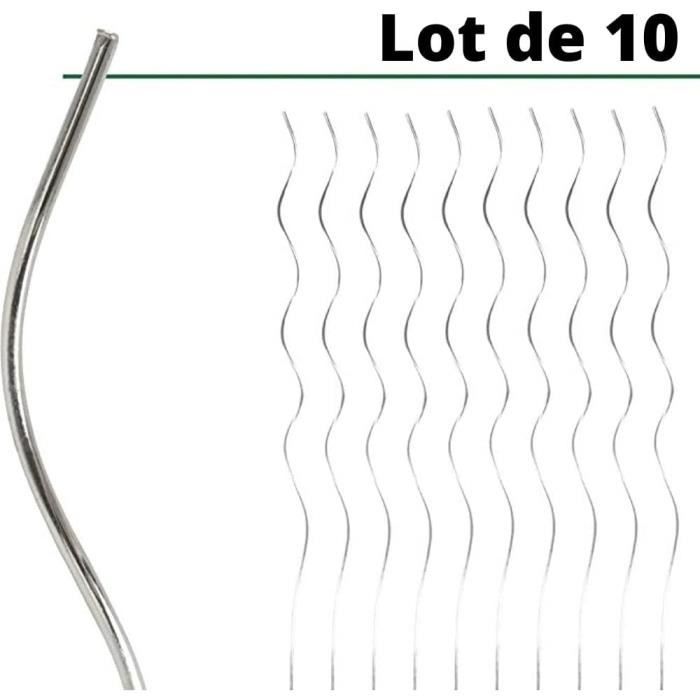 Lot de 10 Tuteurs Spirale 110cm + 100 Liens en PlastiquePiquet Tomate — free download
