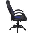 |Promotion| Fauteuil de Bureau "Rétro" | Fauteuil gamer Gaming Chaise de jeu en cuir artificiel Bleu &MP226004-2
