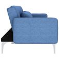 7678®Bon Canapé-lit Scandinave,Canapé d'angle Réversible Convertible Sofa de salon de Haute qualité Bleu Tissu-2