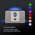 Radio CD - Auna - Scala VCD - Bluetooth Radio DAB+ UKW - Lecteur CD - Réveil électrique - Blanc-2