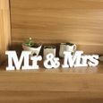 Activité-Signes de mariage Lettres Mr  Mrs Table De Fête Mariage Décoration - Blanc-2