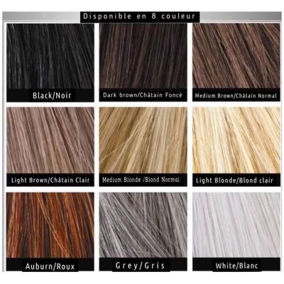 Poudre Densifiante Cheveux TOP**k - Kératine, Fibres Naturelles, Châtain Foncé 27,5g