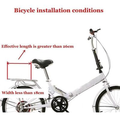 Siège Arrière Vélo Enfant - 36x52 Cm, Garde-Corps En U, Repose-Pieds - Pour Vélos, VTT, Vélos Électriques - Enfant 6 Mois à 6 Ans