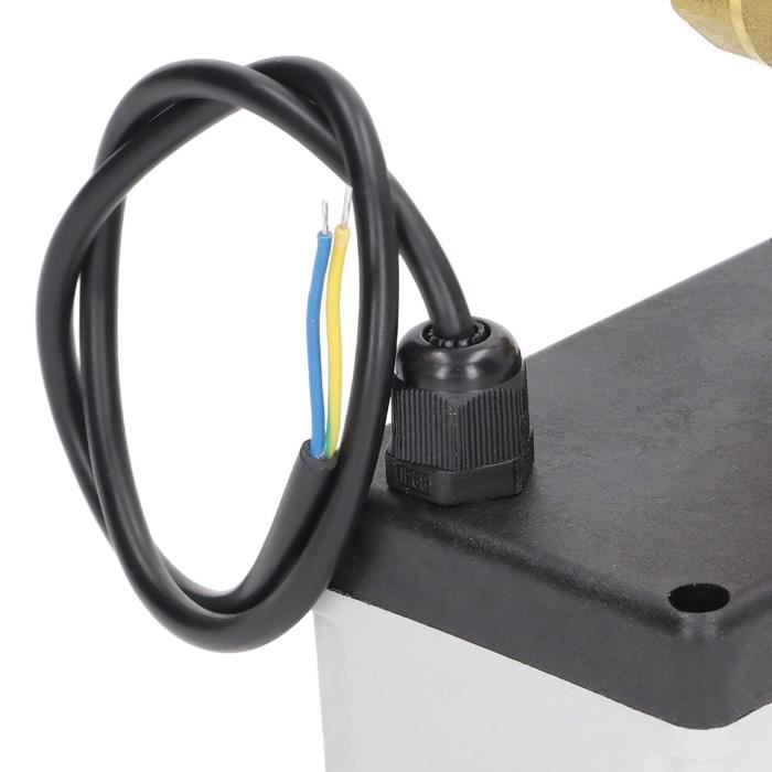 Vanne à Bille Motorisée étanche IP67 - 1/2", 3/4", 1" - Laiton - 220V, 12V Ou 24V - 3 Fils, 2 Commandes