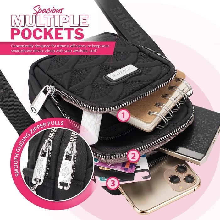 Pochette Pour Telephone Portable Porte Cigarette Femme Idee Cadeau Ado Fille Sacoche Femme Bandouliere Etui Carte Bancair u1663 Cdiscount Bagagerie Maroquinerie