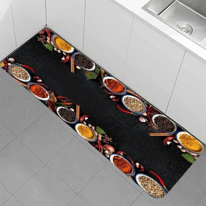Tapis Couloir Lavable 40x250 Cm - Antidérapant, Motifs Géométriques, Pour Cuisine, Salon, Entrée
