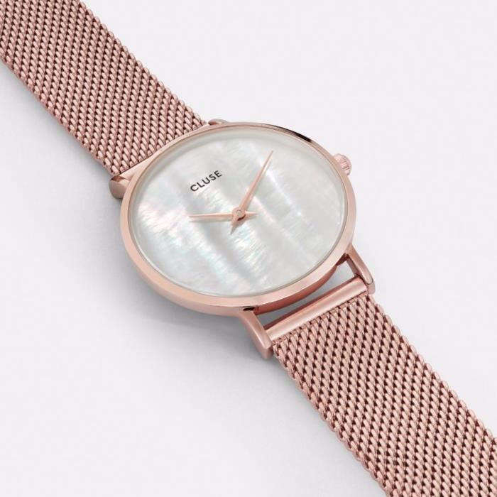 Bague Anneau Cluse Montre femme Cluse Minuit La Perle Mesh