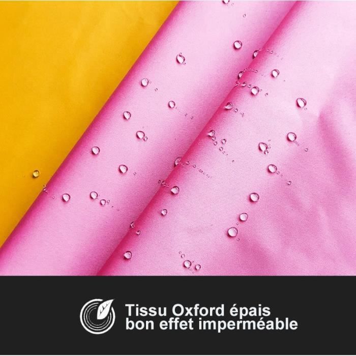 Poncho de pluie grande taille Tissu Oxford epais homme et femme avec bord et visiere velo electrique moto couverture sans miroir