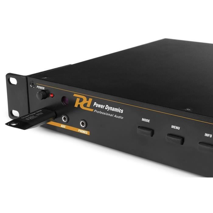 Power Dynamics PDC35 Lecteur Multimédia avec Enregistreur Power Dynamics PDC35 Lecteur Multimédia avec Enregistreur