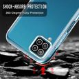 Coque pour Samsung Galaxy A12 Transparent Housse Silicone TPU Gel et PC Rigide 360 Degres Protection Anti Choc Full Body Etui-3