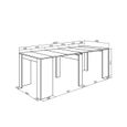 Table console extensible, Console meuble, 220, Pour 10 personnes, Blanc, RF2629-3