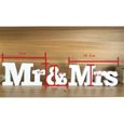 Activité-Signes de mariage Lettres Mr  Mrs Table De Fête Mariage Décoration - Blanc-3