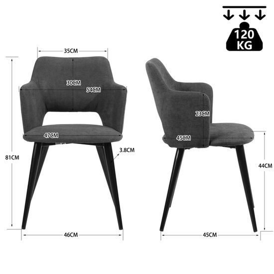 Lot De 4 Coussin De Chaise 40x40 Cm Avec Liens - Pour Bureau, Salle à Manger, Jardin (Intérieur/Extérieur)