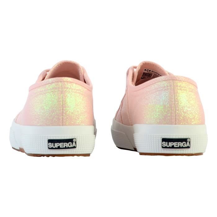 Tennis Basket Basses Superga Basse Lacets Lamew Rose Femme Rose