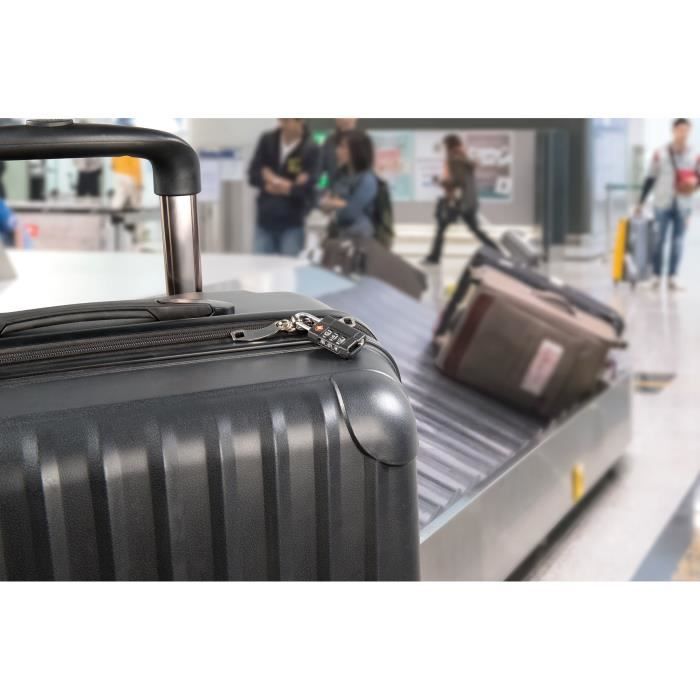 Cadenas TSA Pour Valise Avec Code 3 Chiffres - Pearl