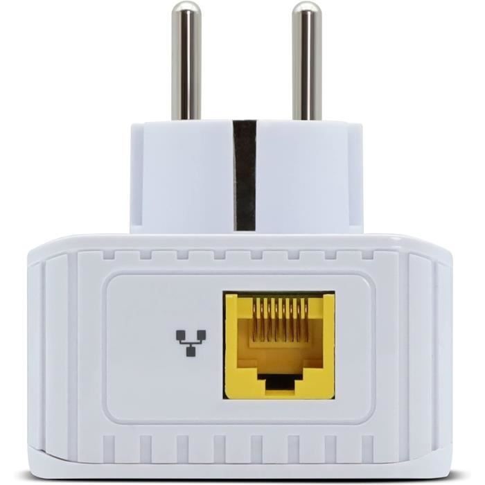 Prise CPL Duo Wi-Fi 600 Mb-s avec prise gigogne - blanc - Cdiscount  Informatique