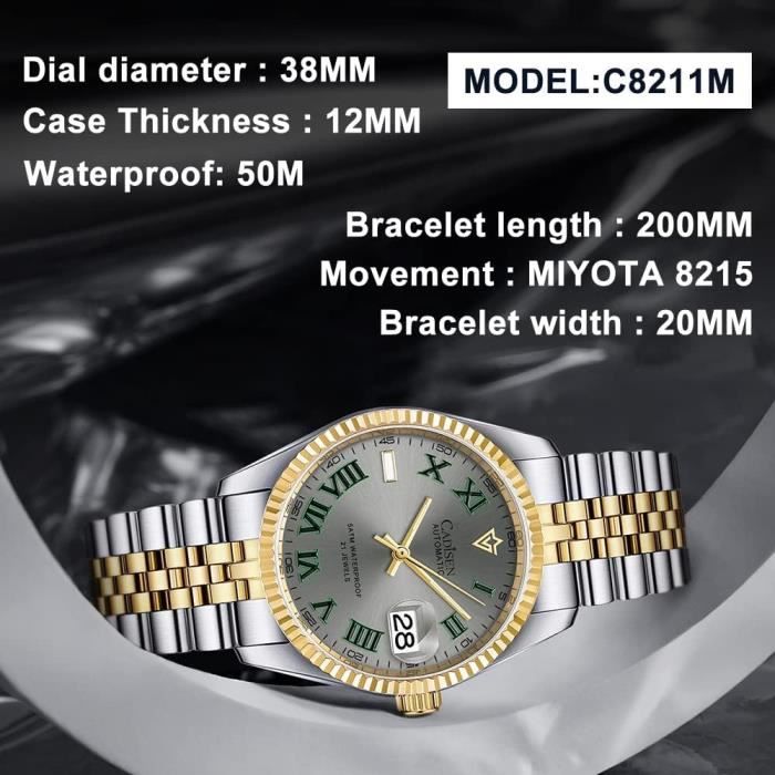 Montre automatique miyota outlet