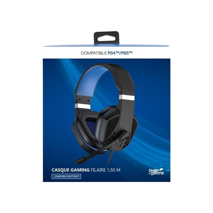 Casque Gaming Blanc Filaire pour PS5 - Under Control