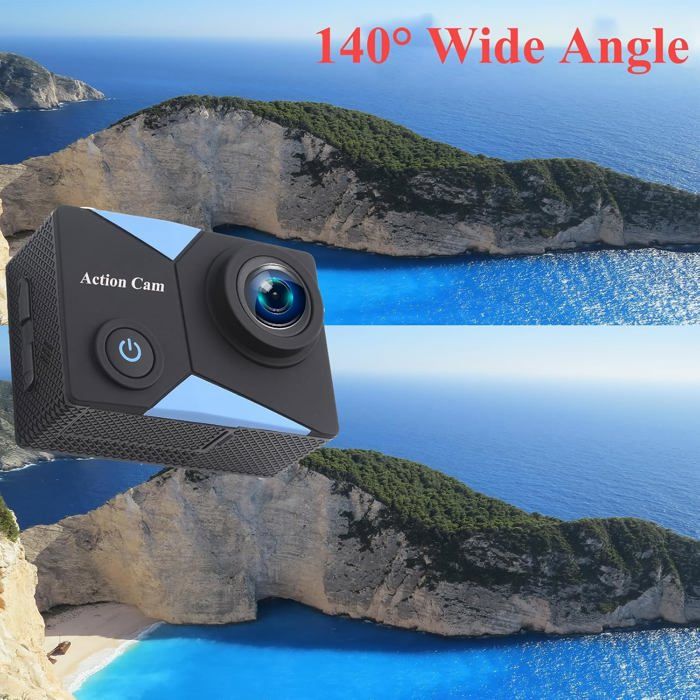 Appareil Photo Enfant Étanche 12MP 1080P – Caméra Sous-Marine 3m, Carte SD 32G, Écran 2,4", Zoom 4X