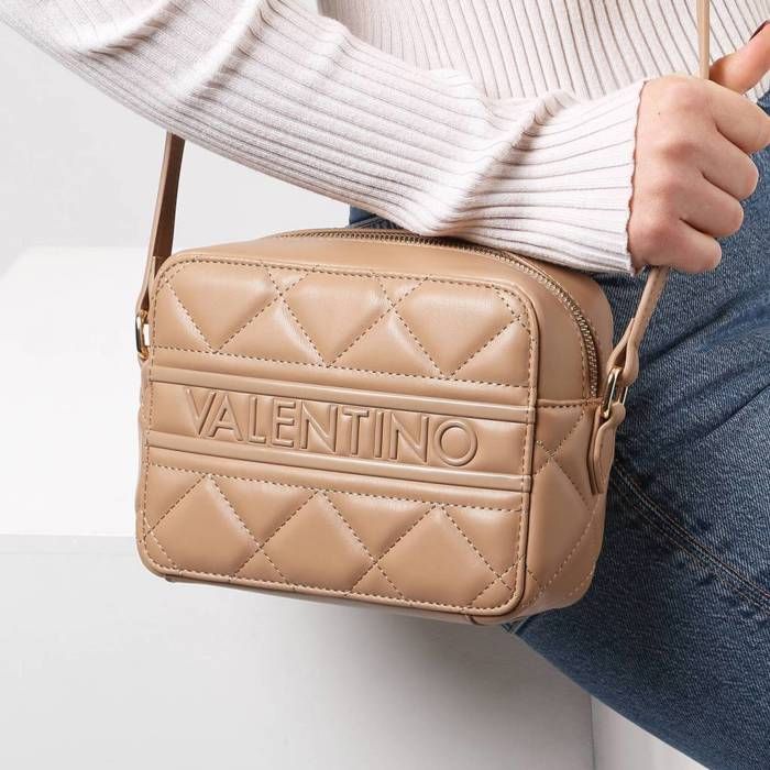 Sac Bandoulière Valentino Never Camera Bag - Couleur Avion (gris) - Polyuréthane - Neuf Avec étiquettes - Made In Italy