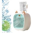 1 Mini Climatiseur Portable, Ventilateur De Refroidissement 3 Vitesses, Réservoir 270 Ml, USB Pour B ACCESSOIRES FABRICATION MAISON