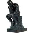 Statuette Le Penseur de Rodin coloris bronze - 20 cm:  Cuisine & Maison-0
