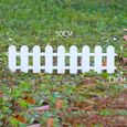 Clôture de jardin blanche en PVC de haute qualité - PWSHYMI - 50 × 30 50 × 13 cm / 19,7x5,1 pouces-0