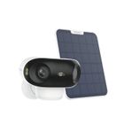 Reolink Camera de Surveillance Batterie Vue 180° Vision 4K en Couleur Nuit Vision Nocturne WiFi, Détection AI avec Panneau Solaire