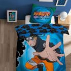 Parure de lit enfant 100% Coton - NARUTO BLACK CLOUDS - Bleu - 140x200+63x63cm