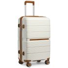 KONO Valise Grande 76x50x31cm Valise Rigide Soute en Polypropylène Ultra Légère Valise de Voyage à 4 roulettes et Serrure TSA, 92L,