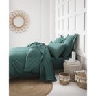TODAY housse de couette 100% coton - 220x240 cm - Vert émeraude TODAY