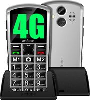 artfone Téléphone portable 4G pour seniors - avec appareil photo 2 MP - Haut-parleur stéréo - Suivi de l'heure - Bouton SOS