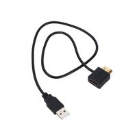 Eiffel Adaptateur HDMI mâle vers connecteur femelle HDMI + câble d'alimentation du chargeur USB 2.0 50cm