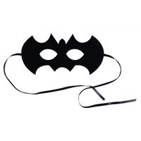 Masque chauve-souris feutrine MegaCrea DIY - modèle Batman - Adulte - Noir