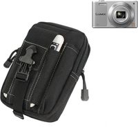 Sacoche Ceinture pochette - étui pour Panasonic Lumix DMC-SZ10, noir | Etui Caméra digital numérique Sac portable Housse