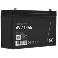 GreenCell®  Rechargeable Batterie AGM 6V 14Ah accumulateur au Gel Plomb Cycles sans Entretien VRLA Battery étanche Résistantes