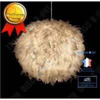 STOEX Lustre Suspension En Plumes 30 Cm E27 40W Blanc - Ambiance Douce Et Chaleureuse