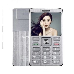 Téléphone portable or-Mini téléphone portable motif Satrend A10, coqu