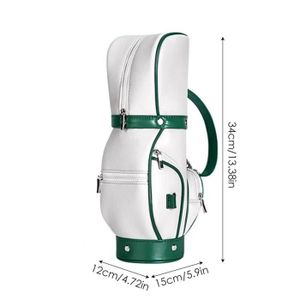 PACK DE GOLF Sac de golf portable en cuir PU pour femme,t-shirt de golf mignon,accessoires de golf en poudre,équipement - green[C3608]