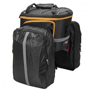 Sacoche pour porte-bagage v/élo argent//noir Red Loon Pro sac /à dos ensemble de 3 sacs toile type camion imperm/éable