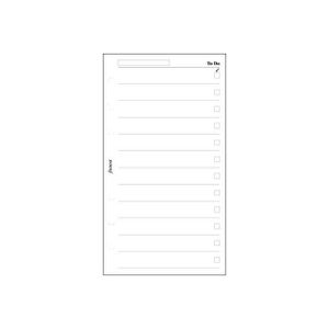 AGENDA - ORGANISEUR Filofax Personal - Recharge pour organiseur - 95 x 171 mm - 30 feuilles - Blanc