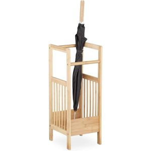 Porte-Parapluie en Bois GTYT Porte-Parapluie carr/é bac d/égouttement Amovible Couloir dentr/ée D /& Eacute; cor