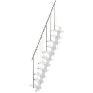 /Ø 42 mm 2 m Fixation Murale avec Chevilles Relaxdays Main Courante en Bois de h/être 2000 mm//200 cm