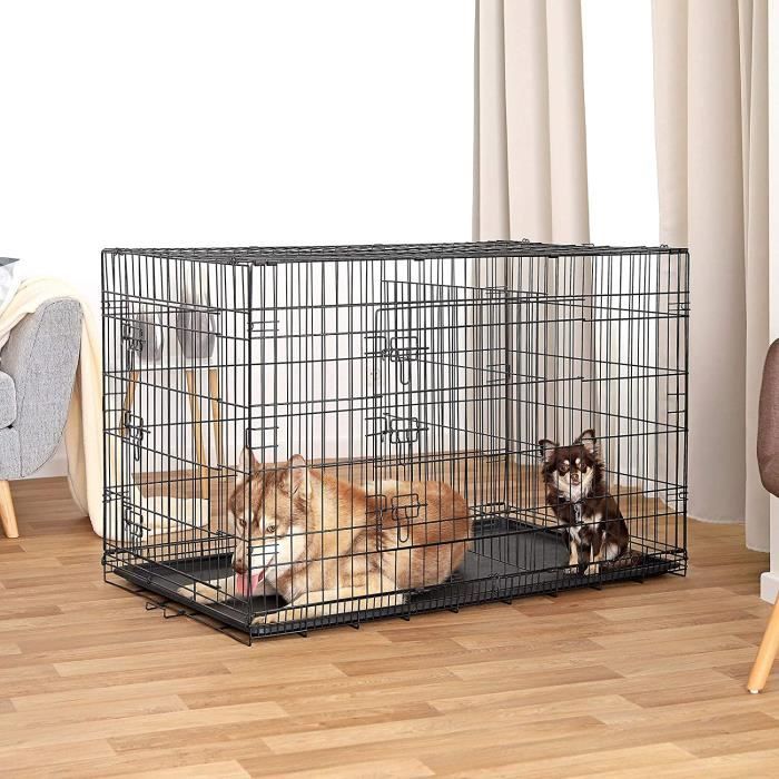 Cage chiens - Grands et Moyens - NALA 91 x 58 x 66 cm - Cdiscount