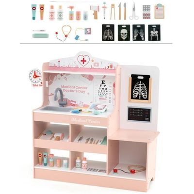 mamabrum, Hôpital pour animaux - Set en bois, médicaments, radiogra