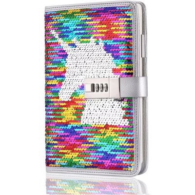 HwxBen Journal intime avec serrure et clés pour filles et femmes, coffret cadeau avec stylo, marque-page et boîte, carnet rechargeable B6 avec 360 pages pour écrire - Violet