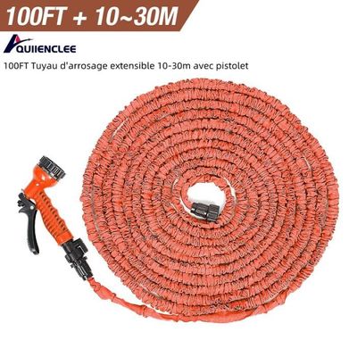 Tuyau Arrosage Extensible 30m QWORK - Avec Pistolet 7 Fonctions - Flexible, Sans Fuite - 9