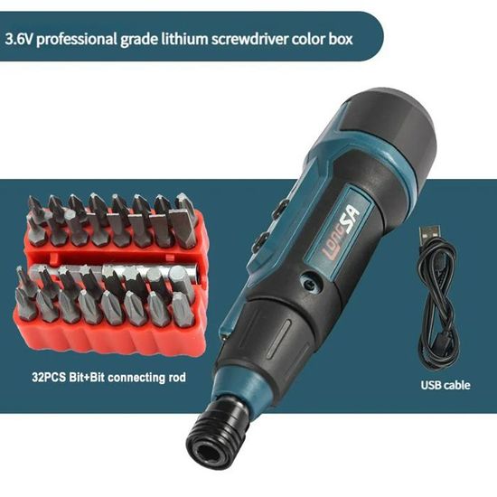 Set De Tournevis électrique Rechargeable 8V – Perceuse Domestique Tout-en-un