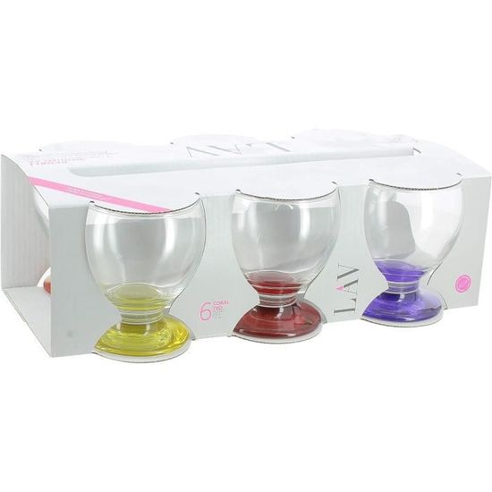 Bicchieri Acqua Vetro LAV - Set Da 6 Calici Per Acqua Misket Art&Craft Da 26 Cl | Design Creativo E Duraturo Bicchieri Bormioli - 3